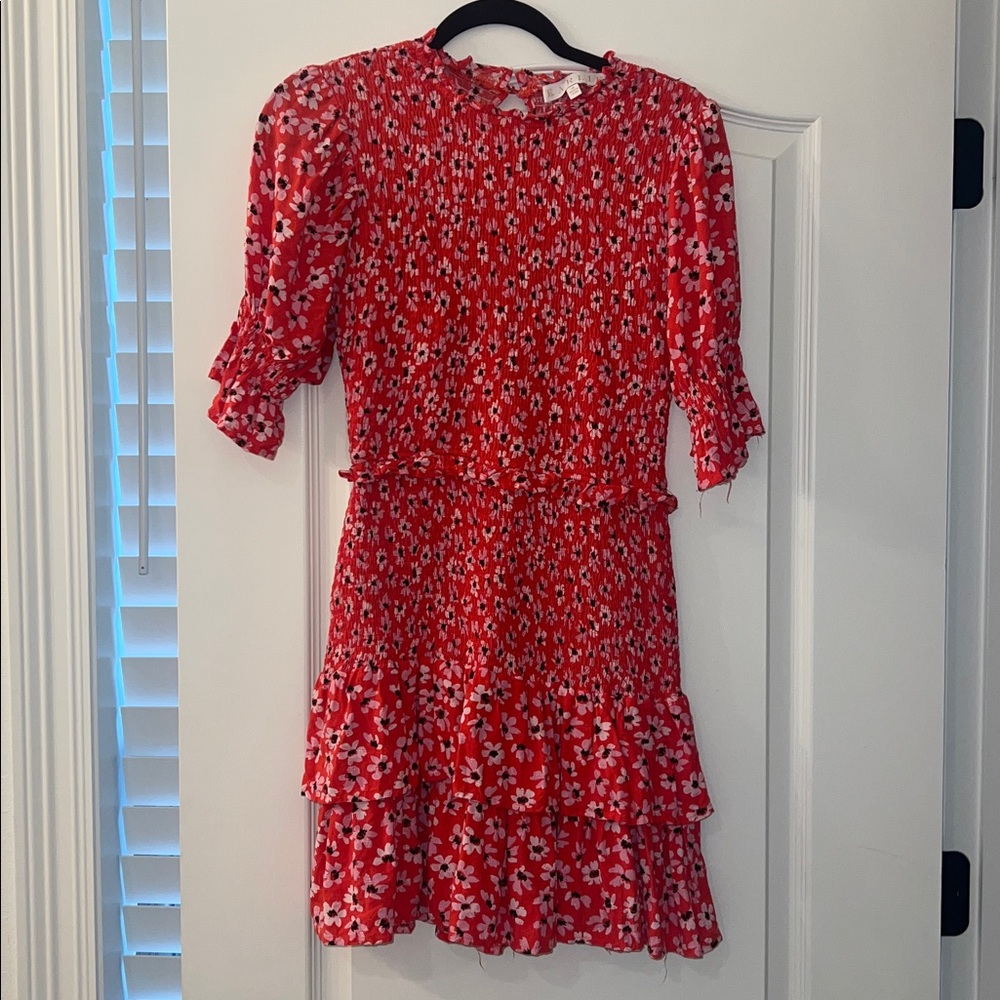 Karlie Red Floral Mini Dress - Picture 4 of 4